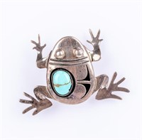 Jewelry Sterling Silver Frog Brooch Bennie Ration