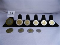 Mexican Coins; Assorted Denominations; (10)
