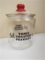 Tom's Toasted Peanuts Jar, 10.5"
