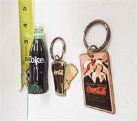 Coke Cola Keychain (2), Mini Bottle