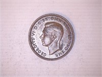 1945 George VI Half Penny