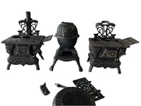 Small Vintage Cast Iron Stove Sets