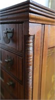 Antique J&P Coats Spool Cabinet w/6 Drawers