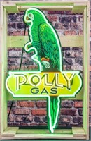 Retro Neon “Polly Gas” Sign Crated