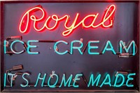 Royal Ice Cream Neon Sign