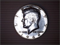 1964-D Kennedy Half Dollars-(2); 90% Silver