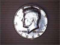 1964 & 1969-D Kennedy Half Dollars-(2)