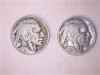 Buffalo Nickels; (5); 1920; 1935: 1936; 1936D