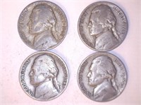 Jefferson Nickels; 1943P-(10); 1944P-(2)