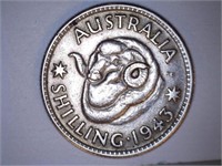 Australian Coins;(5); 1942D 3 Pence-92.5% Silver