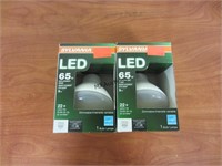 (2) Sylvania 65W Led Light Bulbs (Dimable)