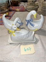 CERAMIC DUCK LOT CHIP ON ONE