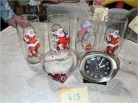 COCA COLA CHRISTMAS GLASSES AND MISC