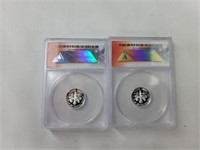 ANACS PrR70 DCAM 7 Coin Silver Proof Set