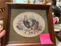 BEAUTIFUL ROOSTER PRINT