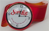 * Sara Lee Premium Deli Red Ribbon Analog Clock