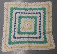Handmade Crochet Square Baby or Pet Blanket - 29"