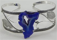 Agate Geode Slice 2.6" Bangle Bracelet