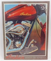 * 2001 Indian Motorcycle Metal Sign