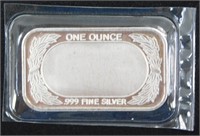 NIP One Ounce Silver Bar: "Ten Commandments";