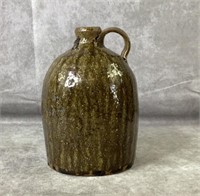 9" Alkaline glaze pottery pitcher
