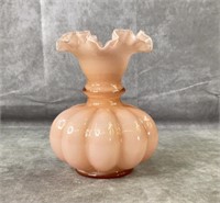 8" Dusty rose decorative Glass vase