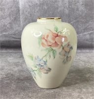 6.5" Lenox chatsworth Floral glass vase