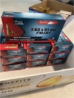 10 boxes of 7.62 x 51 mm full metal jacket boat