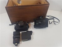 Box of Cameras (x2) & Accessories *Not Tested*