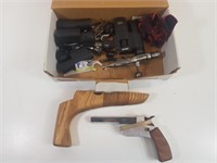 Assorted Items (Binoculars, Pistol Parts, etc.)