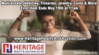 INSPECTION: All items are located at Heritage,