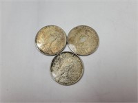 3 Peace Silver Dollars