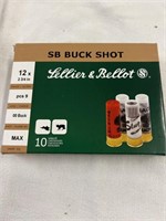 12 gauge 00 buck shot. 10 cartridges