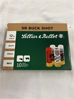 12 gauge double 00buck shot 10 cartridges