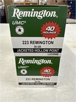 2-40round boxes, Remington 223-50grain jacketed