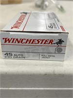 Winchester 45 auto 230 GR. Full metal jacket