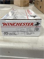 Winchester 45 auto. 230 grain. Full metal jacket