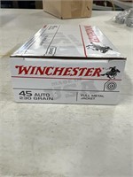 Winchester 45 auto. 230 GR. Full metal jacket