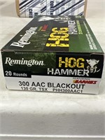 Remington. Hog hammer. 300 AAC blackout. 130