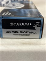 Federal 300 win. Short mag. 180 grain Softpoint