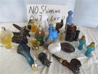 22pc Vintage Avon Glass Collector Bottles