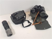 Various Binoculars (x2) and Monocular (x1)