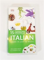 "15-Minute Italian" Book & x2 CD Set