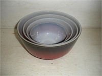 Vintage Fire King nesting bowl set