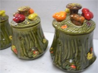 Vintage California Pottery Cannister Set