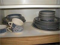 Vintage dishes - contents of cupboard