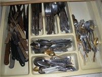 Flatware & knives - contents of drawer