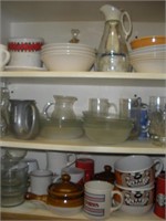 Dishes - contents of cabinet