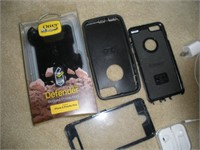 Apple earbuds & otter phone cases