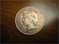 1927 Peace silver dollar